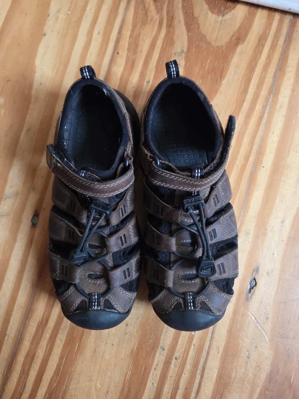 Keen Brown and Black Kids Sandals